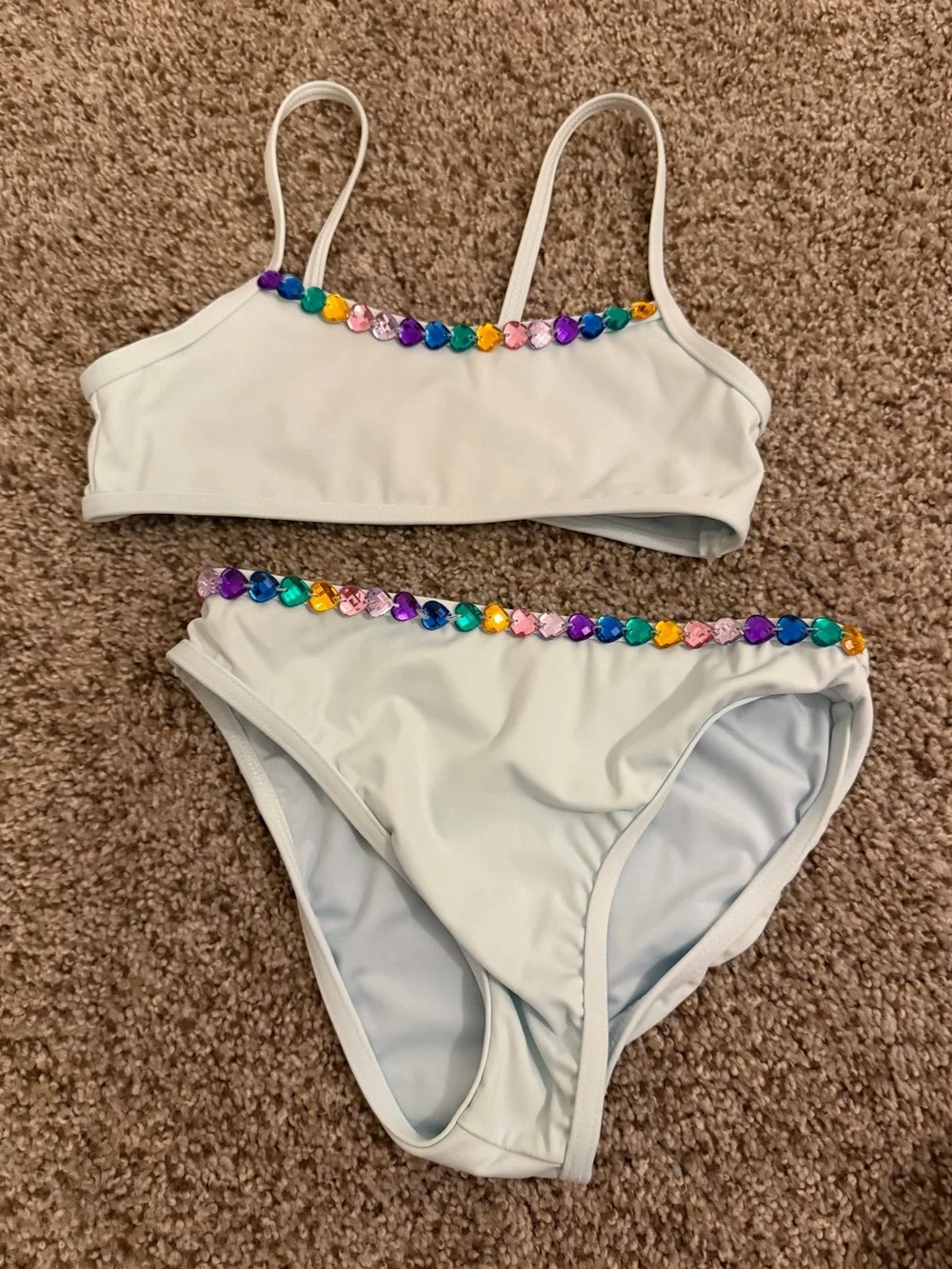 Lola & The Boys RAINBOW GEMS BIKINI size 8